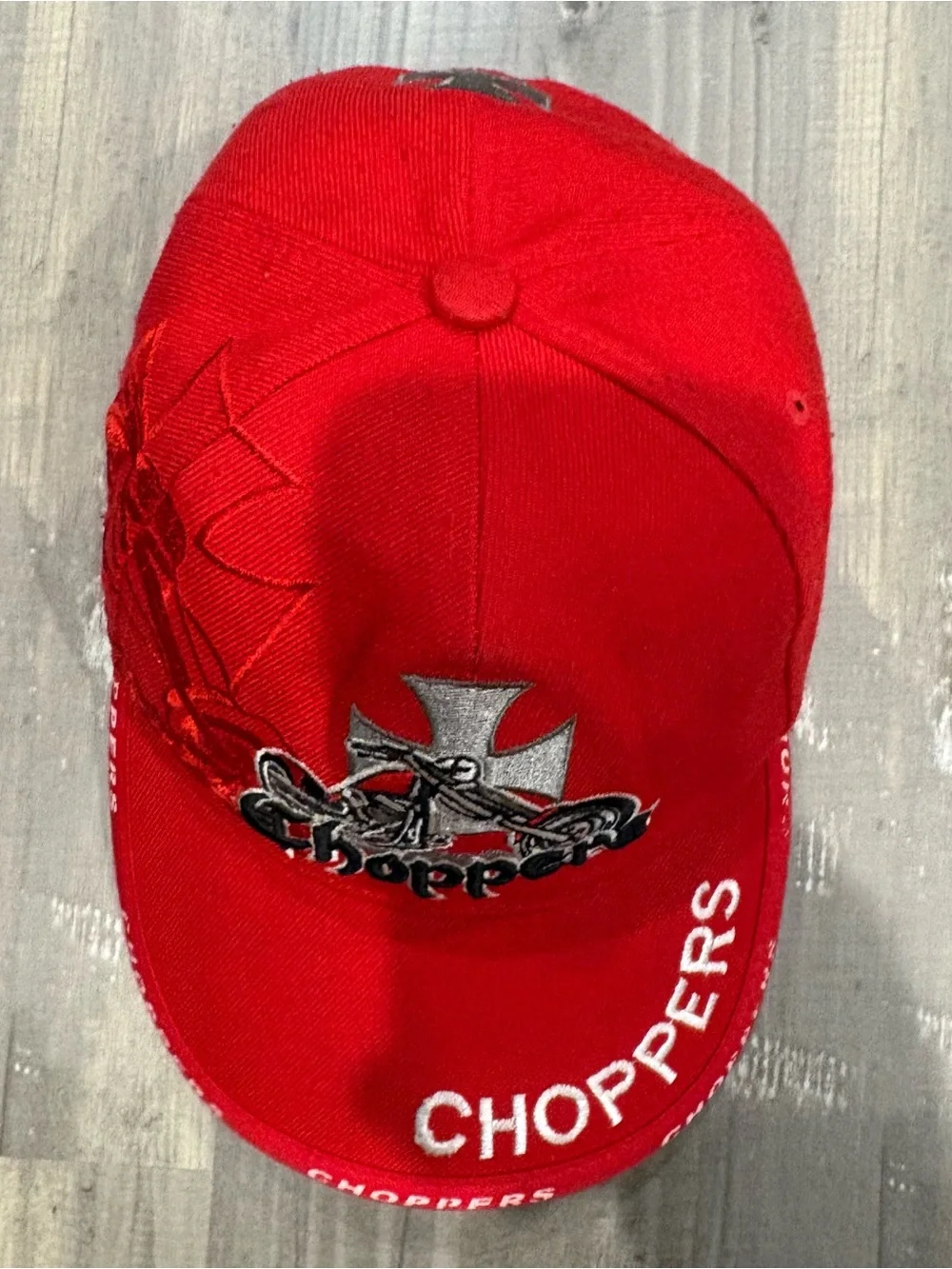 Choppers vibrant red